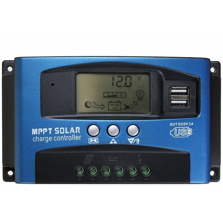 Regulator panou solar Tovbmup MPPT, 30A, 12V/24V