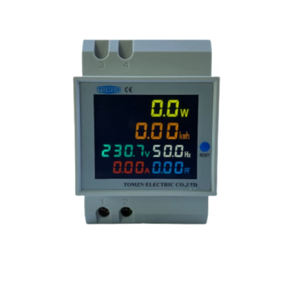Contor monofazat de energie electrica, TOMZN, 230V, 100A, display led, functie resetare, iluminat