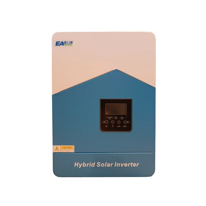 Invertor EASUN SMH II 7 KW sinus pur 48V cu regulator MPPT 120A si modul WIFI pentru monitorizare inclus, panouri fotovoltaice, kit solar