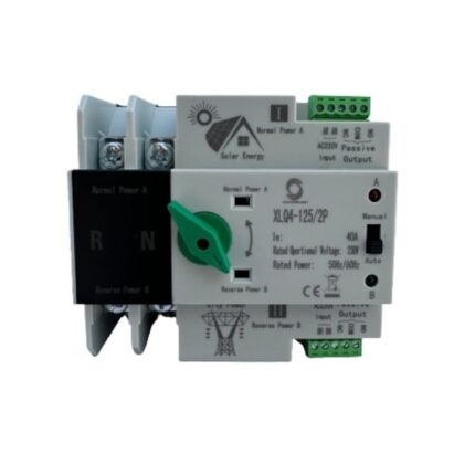 Comutator ATS 220V 2P-40A monofazat, separator automat de la panouri fotovoltaice la retea