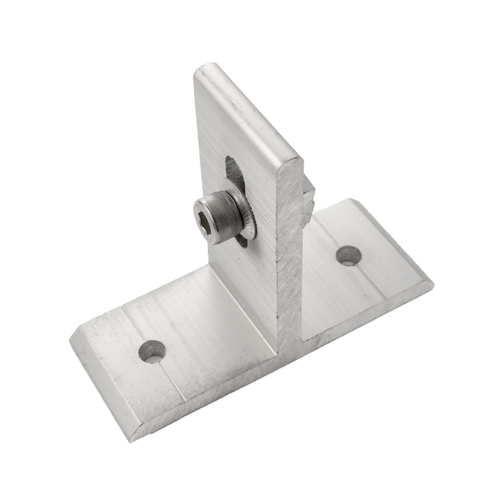Suport Mercaton® din aluminiu pentru fixare panou fotovoltaic pe acoperisuri de tabla, Inaltime 85 mm