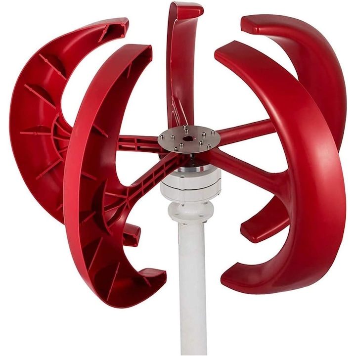 Turbina eoliana, Vevor, Axa Verticala, 400W, 12V, Rosu