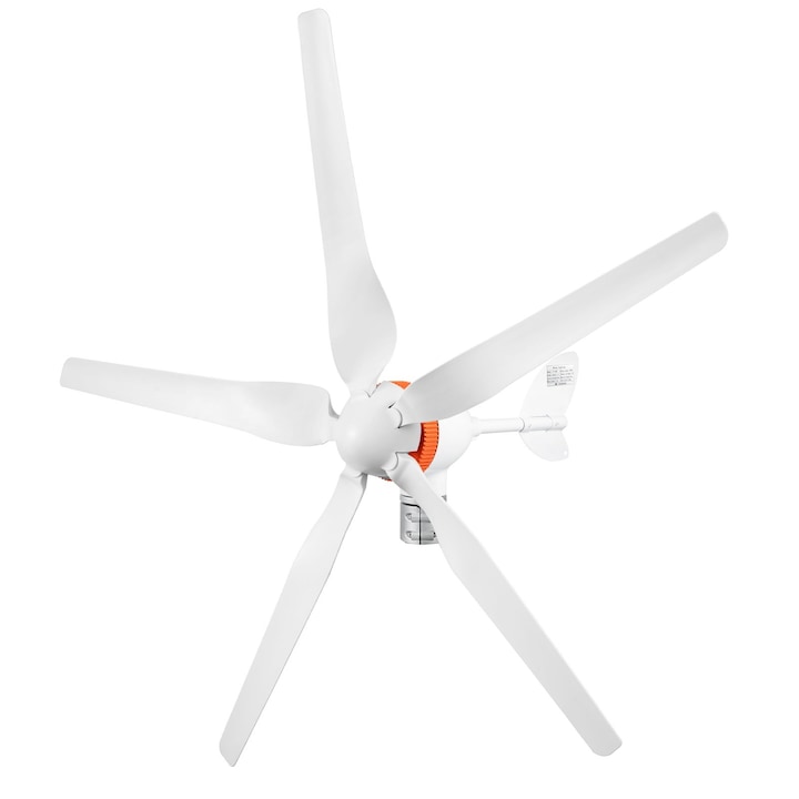 Kit Generator turbina eoliana de 12V/AC, 500W cu controler MPPT, 5 palete