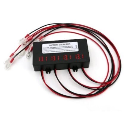 Egalizator baterii 48 V panouri fotovoltaice, 4 baterii x 12V, protectie la polaritate inversa, afisaj voltmetru