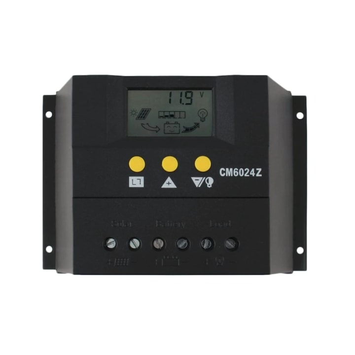 Controler solar 60A PWM 12V 24V Regulator pentru panou fotovoltaic CM6024Z