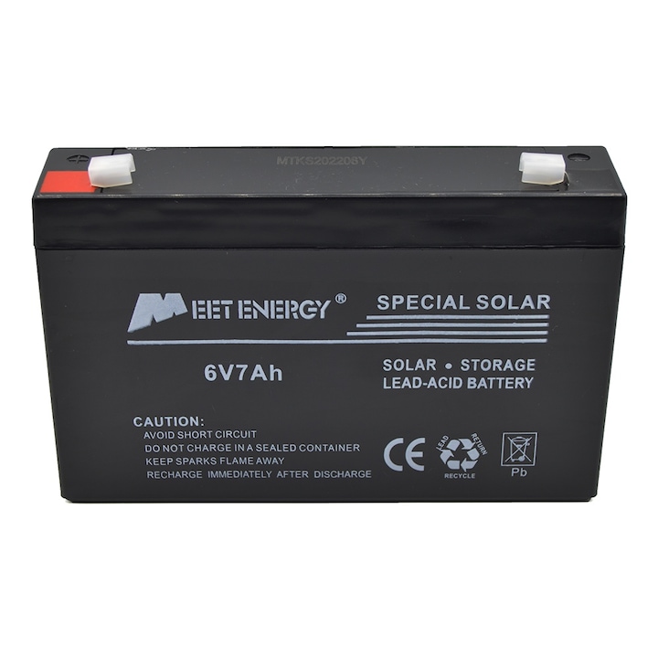 Baterie pentru panou solar, Meet Energy, 6V, 7Ah