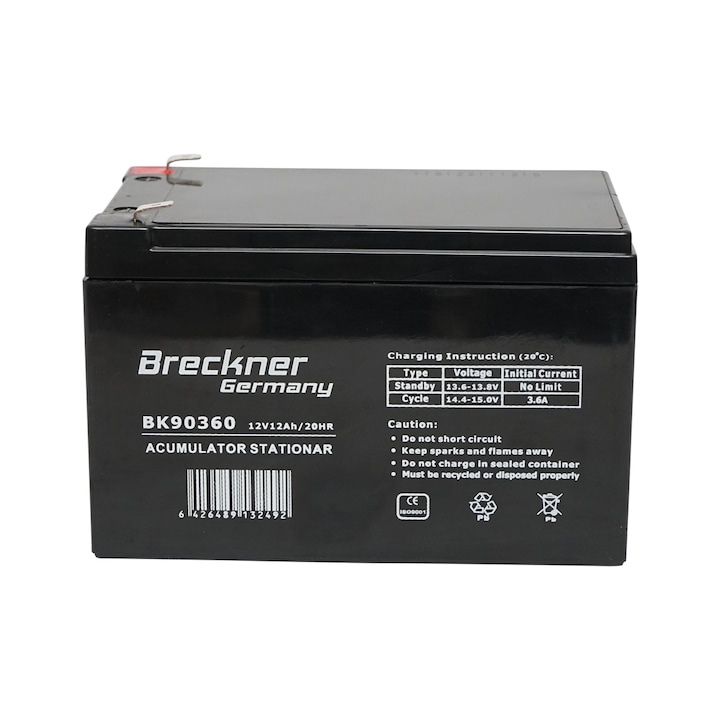 Baterie sistem solar cu gel 12V 12Ah 20HR, 152x99x96x102mm, FC12-12 Breckner Germany