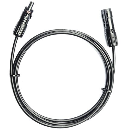 Cablu prelungire panou solar 4mmp, 5m, Conector MC4, 1500V DC, 3kw, negru