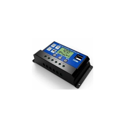 Regulator de incarcare solara cu lcd 10a dc 12v-24v pwm si 5v usb