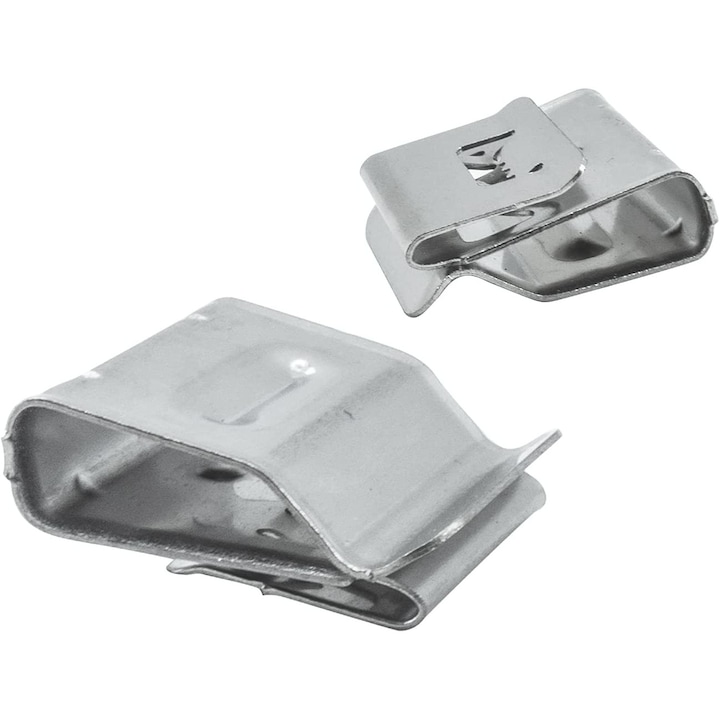 Set cleme pentru cabluri panouri solare, Inox, 30 buc, Argintiu