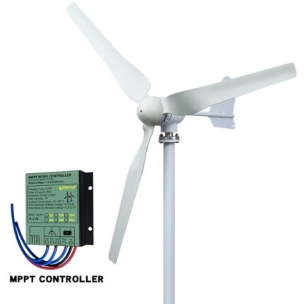 Sistem de generare energie eoliana si solara, 15kwh zilnic, turbina 4000W, panouri solare flexibile, controler MPPT, baterie litiu fosfat, invertor off-grid, 48V