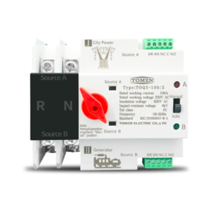 Comutator automat transfer retea GENERATOR, 2P 100A, 400V tip ATS