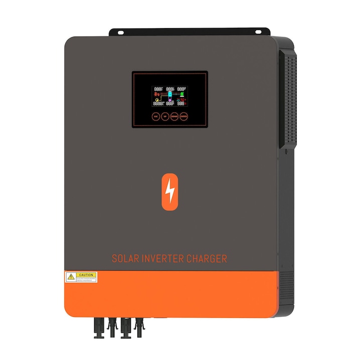 Regulator solar, 12V-48V, MPPT 60A, display LED, gri