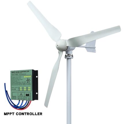 Sistem Turbina Eoliana 4000W 48V, Controler Hibrid MPPT, Set Baterii Litiu Fosfat
