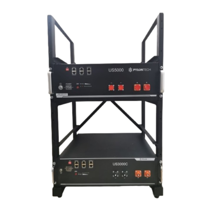 Suport acumulatori de podea Metalic Pylontech US3000/US5000 pentru 4 unitati, 100 x 100 cm