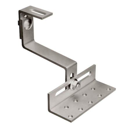 Suport multi-reglabil 130 mm pentru montaj panouri solare pe acoperisuri din tigla ceramica