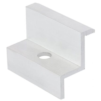 Clema de montare PV, capat 50mm, grosime cadru 30mm argintiu