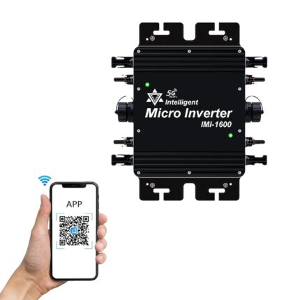 Invertor solar micro 1600W, monitorizare in timp real, eficienta MPPT, IP65, 220V, 22-50V