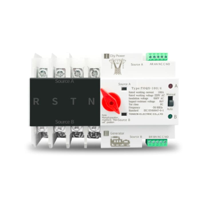 Comutator de transfer automat, 4P / 125A / 400V, MCB, ATS