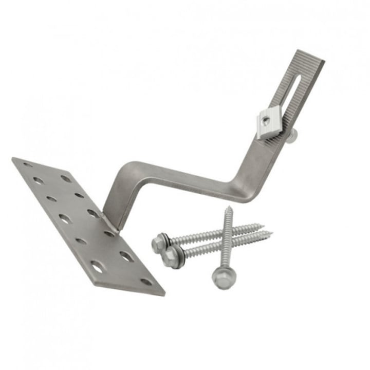 Suport pentru montaj panou fotovoltaic pe acoperis cu tigla "Z"