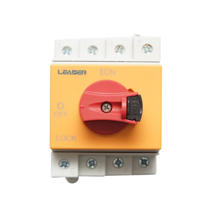 Comutator de sarcina, swich on/off pentru sisteme fotovoltaice 4P, 32A, 1500kV Leader