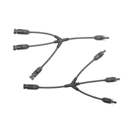 Set 2 conectori tip MC4 x4 pentru panou solar 3kv, negru