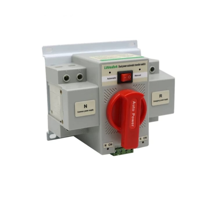 Comutator de transfer automat retea sau sursa auxiliara AC 63A 220V ATS