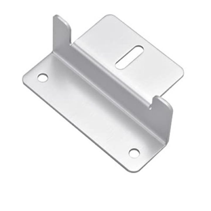 Set 4 cleme cu suruburi si piulite montare panou solar, Sunmostar, Aluminiu, Argintiu