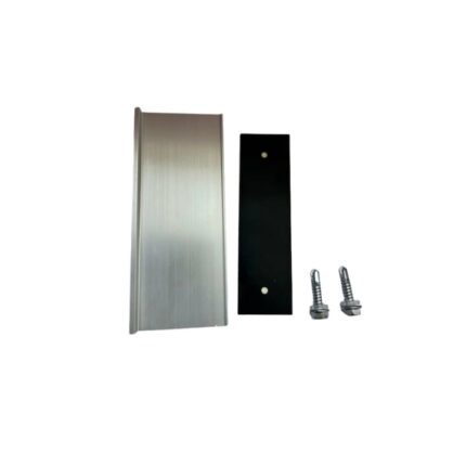 Mini-sina 120 mm inaltime de 50 mm cu banda de protectie de cauciuc si 2 suruburi autoforante 6, 3*25