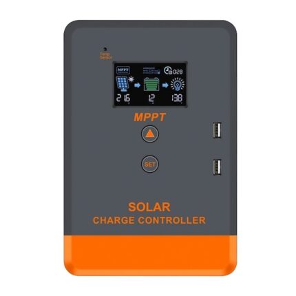 Controler Solar, MPPT, Eficienta 97%, Display LCD, Negru/Portocaliu, 30A
