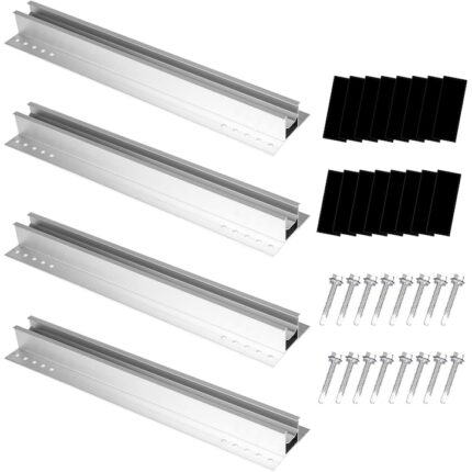 Set suport panouri solare QttvbTna, aluminiu, 30mm/35mm