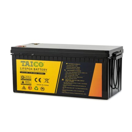 Acumulator LiFePo4 12.8V 200Ah, 6000 de cicluri (100% DOD), 2 ani garantie, fara intretinere, TAICO