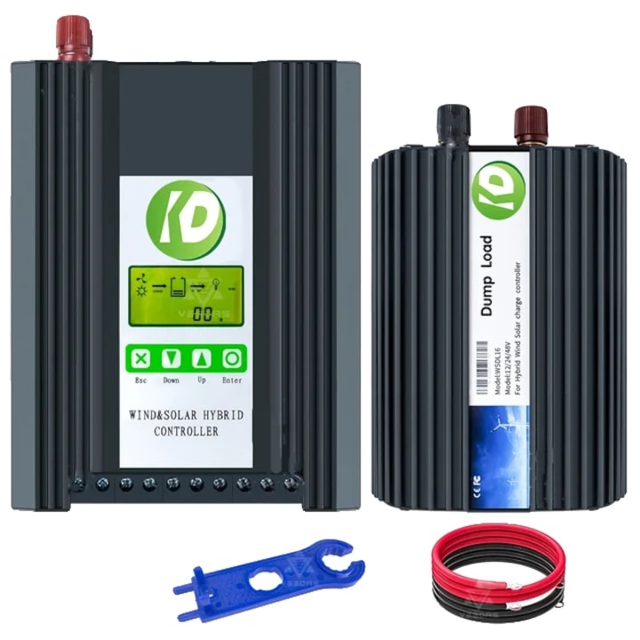 Controler hibrid eolian-solar, Wind400 Solar500, albastru, 50x60''