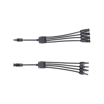 Set 2 cabluri pentru panou solar, Orno, 1000VDC, 30A, IP67, 6kV, 295.5 g, Negru