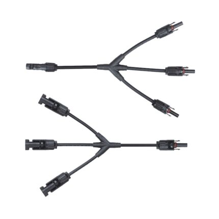 Set 2 conectori pentru panou solar, Orno, 1000VDC, 30A, IP67, 6kV, 176 g, Negru