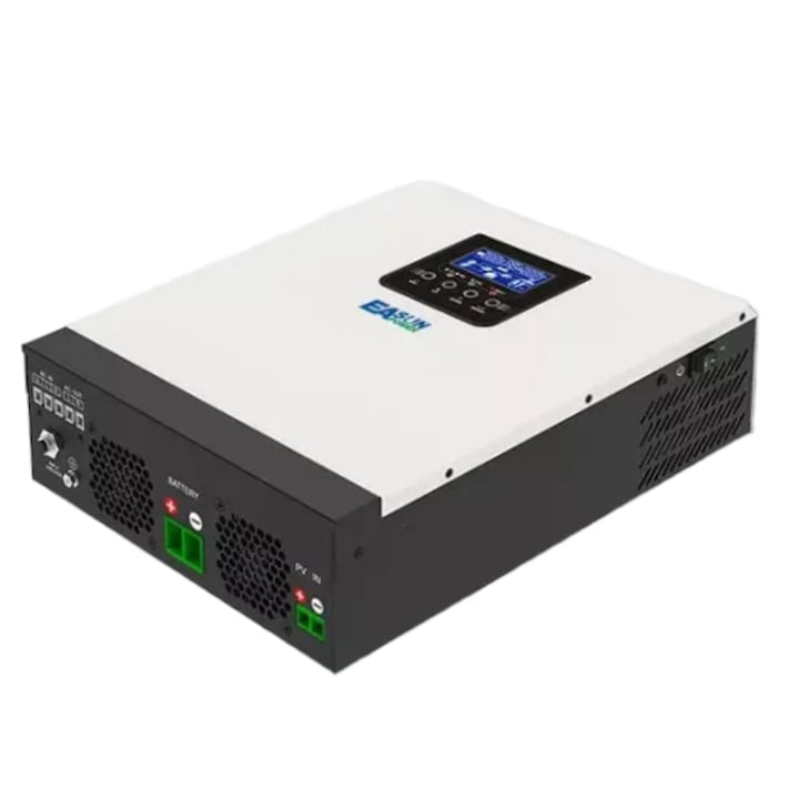 Invertor solar 24V, cu controller MPPT 80A, sinus pur 220-230V, putere 2400W, frecventa 50Hz, pentru panouri solare si echipamente casnice