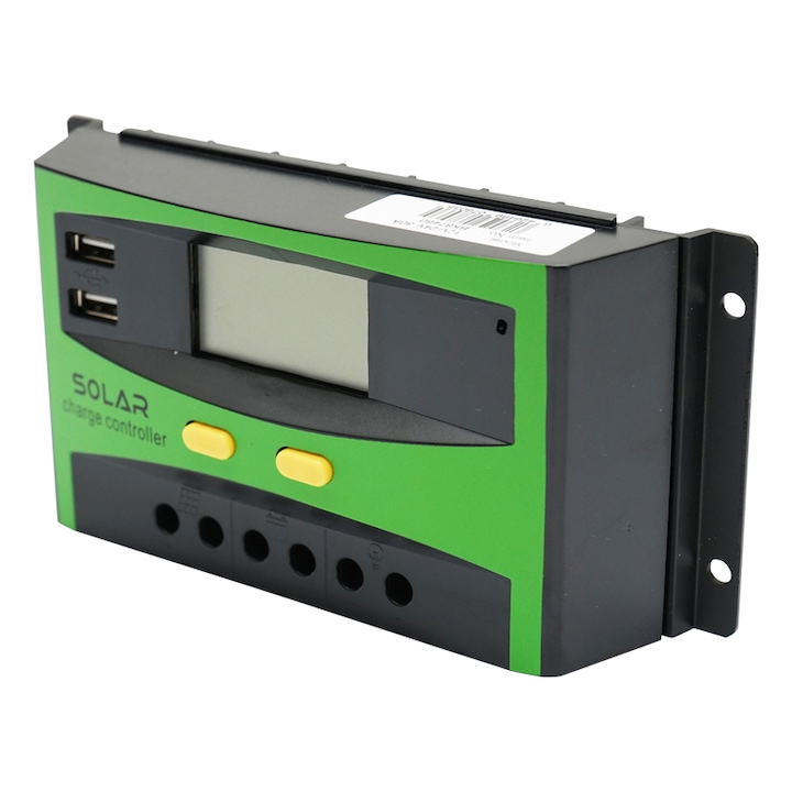 Regulator tensiune pentru panou solar 30A 12V/24V 2X port USB Breckner Germany