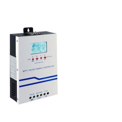 Controler Solar MPPT-60A, Incarcare Multi-Stadiu, Eficienta 97%, 12V-48V Auto, alb, 23.5x14x6cm