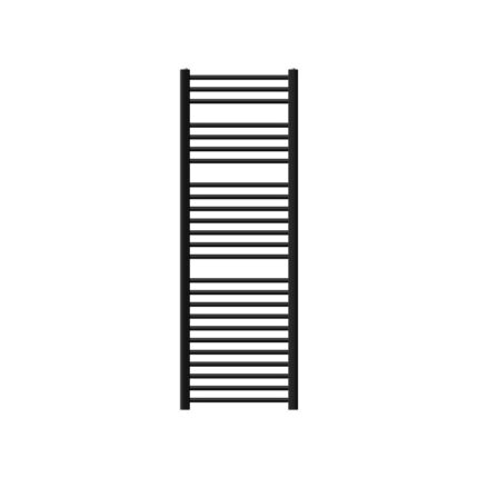 Calorifer baie, otel, negru mat, LuxeBath, 500 x 1500, 570W, set de montare pe perete, conexiune laterala
