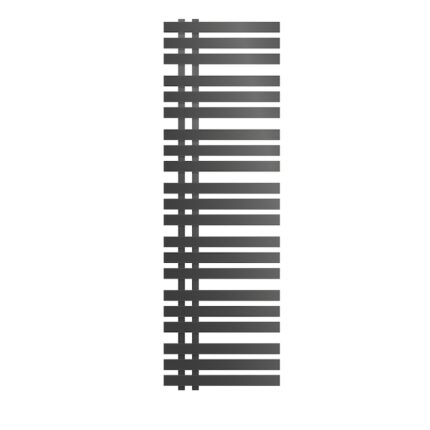 Radiator (calorifer) baie, ECD Germany, model Iron EM, antracit, 500 x 1600 mm, port-prosop, robinet H dublu drept pentru radiator baie (1/2"), termostatic, tip de racord forma trecere