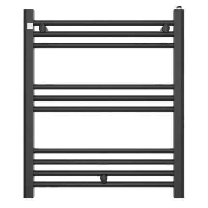 Calorifer baie GRANITAN Puerto, design modern, 60x70cm, negru