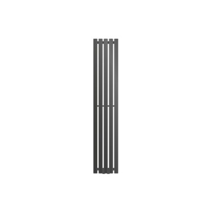 Radiator (calorifer) baie, ECD Germany, model Stella, 260 x 1400 mm, antracit, robinet H dublu drept pentru radiator baie (1/2"), termostatic, tip de racord universal, cu 5 elementi