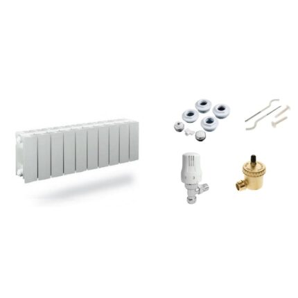 Radiator, Decoral, Aluminiu, H200, 1292 W, 4,42 l, Alb