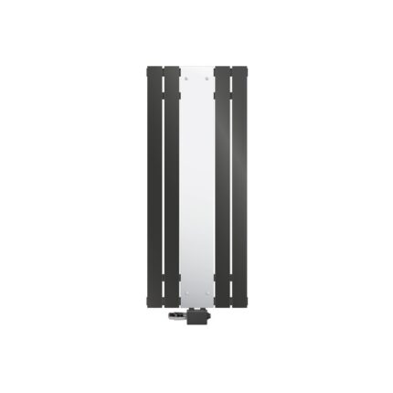 Calorifer baie cu oglinda LuxeBath, antracit, otel, 450x1200 mm, material de inalta calitate