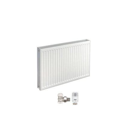 Set Radiator otel Purmo C22x600x1200 si robinet termostatic Herz cu robinet de retur dn15