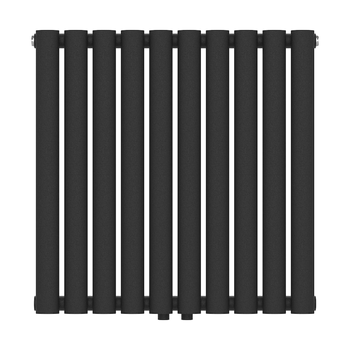 Radiator, neu.haus, PXAF-0012 Nore, 60 x 60 x 5, 6 cm, otel, negru, 449 W