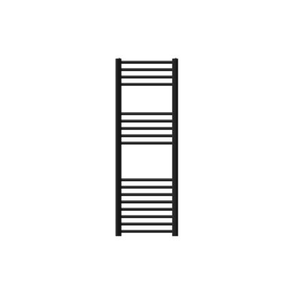 Calorifer baie LuxeBath, otel, negru mat, 400x1200 mm, supapa de aerisire