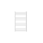 Radiator (calorifer) baie, ECD Germany, model Sahara, 600 x 800 mm, alb, curbat, cu racordare laterala, port-prosop