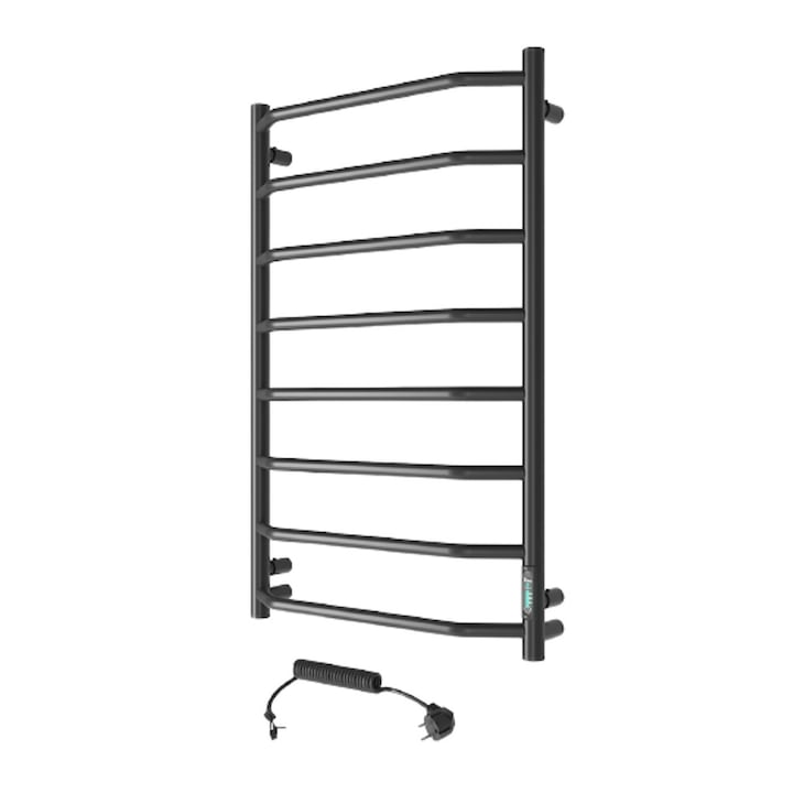 Uscator electric prosop Trapeziya 8 din, negru