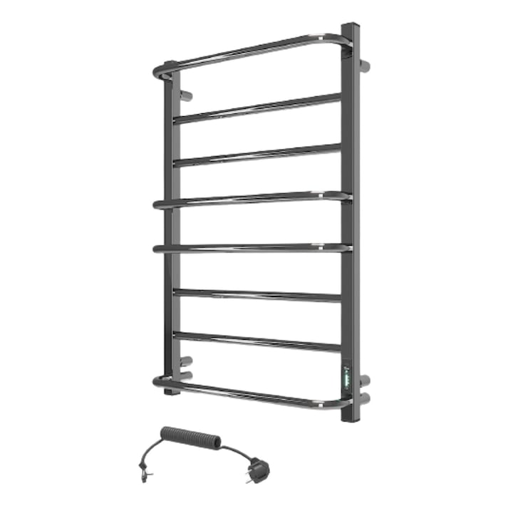 Uscator electric prosop Cascada Lux 8 din, Inox